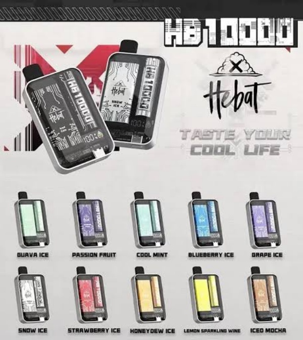 喜貝10000口 喜貝拋棄式電子煙 HEBAT10000口 一次性電子煙 ilia電子煙推廣