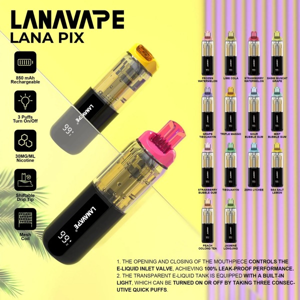 LANA PIX閃光彈20000口拋棄式 LANA拋棄式電子煙#台灣現貨#2