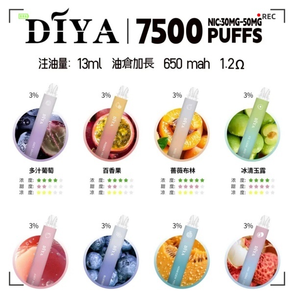 DIYA7500口拋棄式電子煙 叮啞電子煙#台灣現貨#ILIA電子煙#16